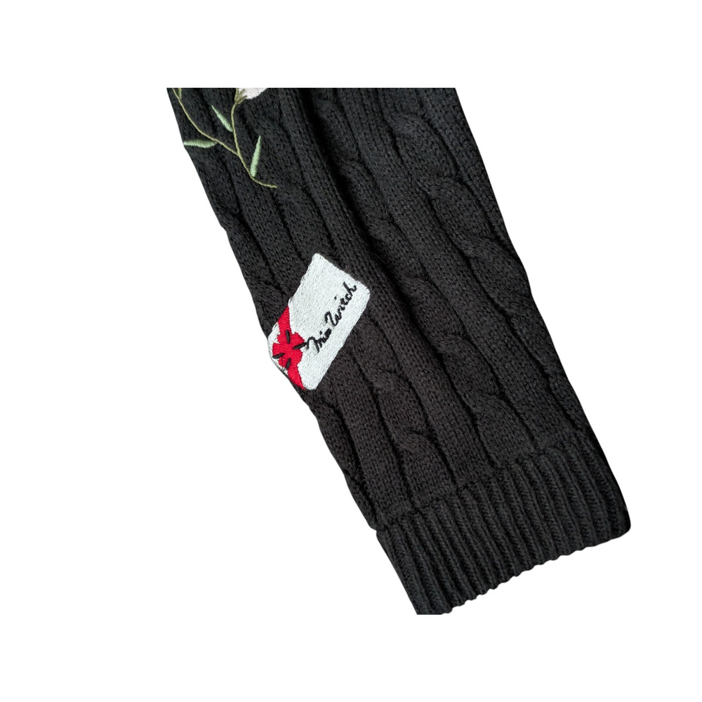 Hot Topic Studio Ghibli Kikis Delivery Service Jiji Cable Knit Cardigan Size L - Picture 9 of 10